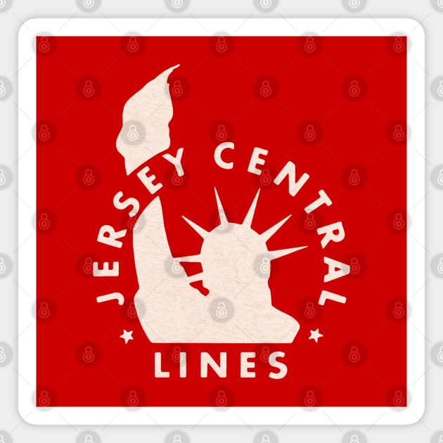 Jersey Central Railroad Magnet by Turboglyde